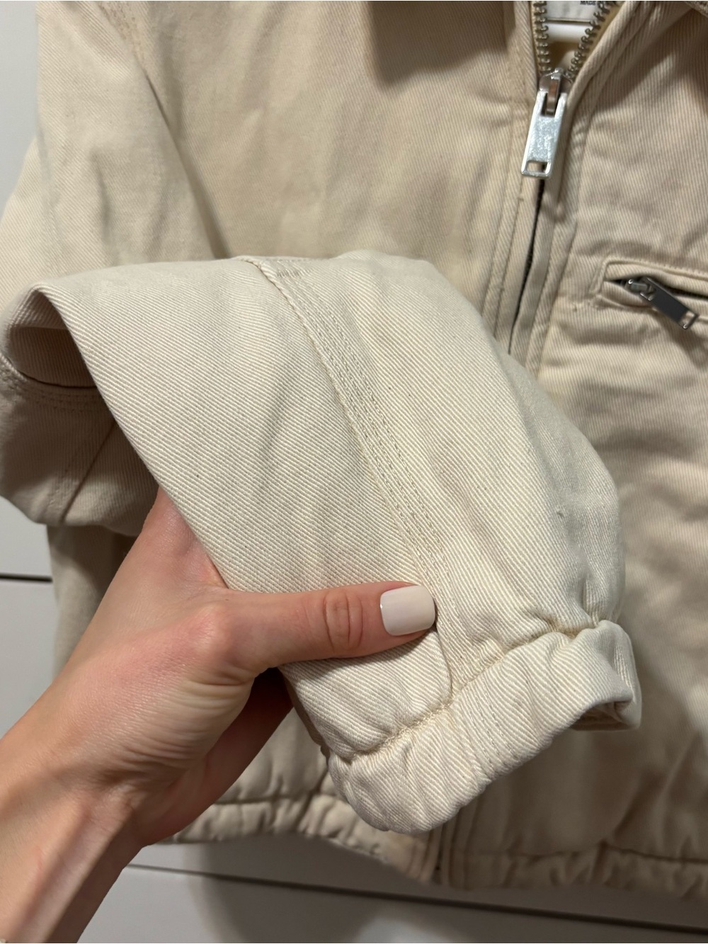 Abercrombie Cropped Twill Workwear Barn Jacket - Picture 5 of 5